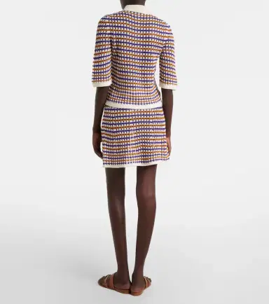 Eres Design open-knit cotton-blend miniskirt | Thumbnail 3