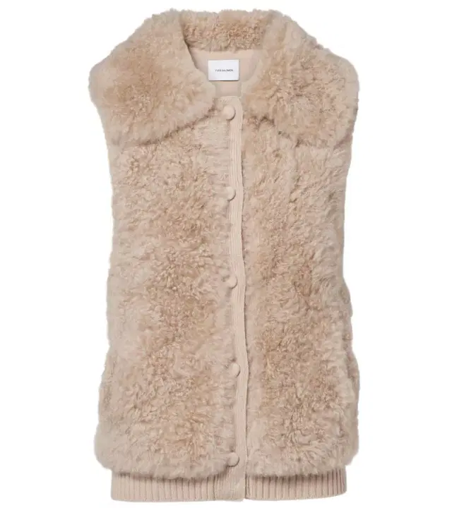 Shearling vest
