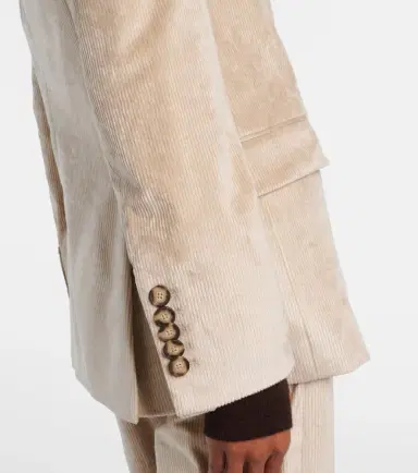 Veronica Beard Sevyn double-breasted cotton-blend corduroy blazer | Thumbnail 4