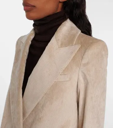 Veronica Beard Sevyn double-breasted cotton-blend corduroy blazer | Thumbnail 6