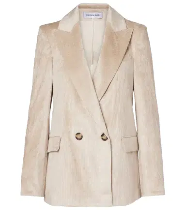 Veronica Beard Sevyn double-breasted cotton-blend corduroy blazer | Thumbnail 1