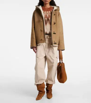 Yves Salomon Reversible leather and shearling jacket | Thumbnail 5 Yves Salomon Reversible leather and shearling jacket | Thumbnail 5