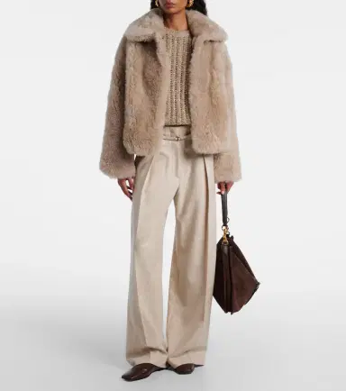 Yves Salomon Shearling jacket | Thumbnail 2 Yves Salomon Shearling jacket | Thumbnail 2