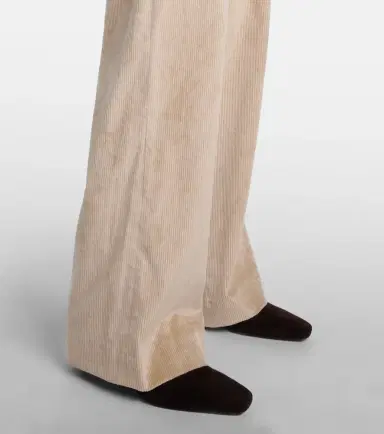 Veronica Beard Grigore cotton-blend corduroy wide-leg pants | Thumbnail 3
