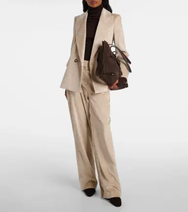Veronica Beard Grigore cotton-blend corduroy wide-leg pants | Thumbnail 4