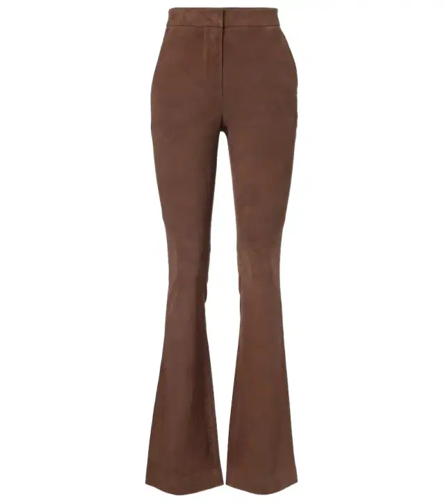 Veronica Beard Gracie high-rise suede flared pants
