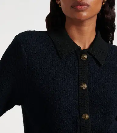 Veronica Beard Cotton and wool-blend cardigan | Thumbnail 3