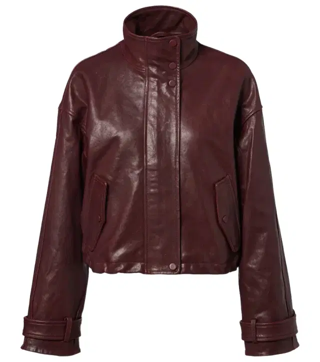 Veronica Beard Bateman cropped leather jacket