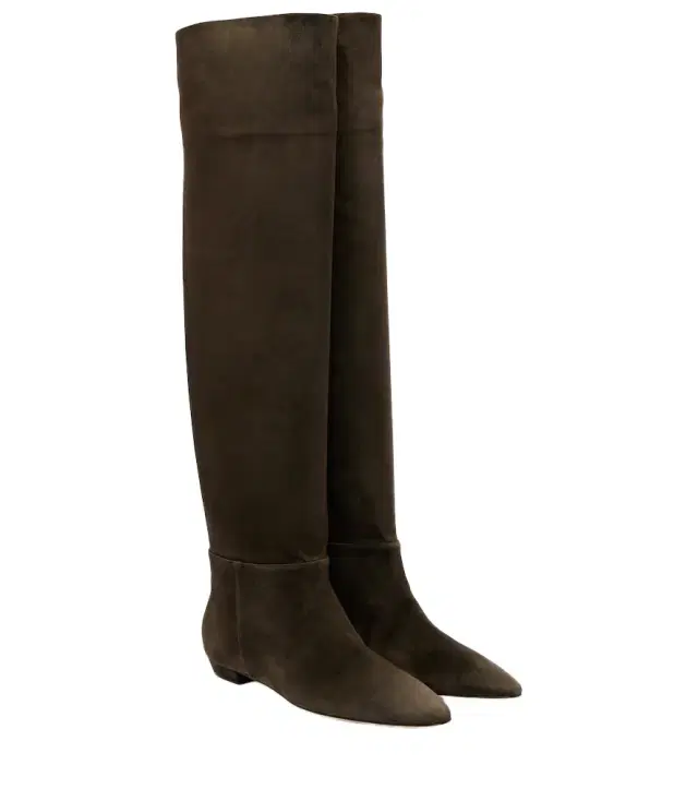 Gianvito Rossi Suede knee-high boots