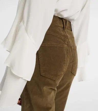 Veronica Beard High-rise cotton corduroy wide-leg pants | Thumbnail 2 Veronica Beard High-rise cotton corduroy wide-leg pants | Thumbnail 2