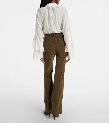 Veronica Beard High-rise cotton corduroy wide-leg pants | Thumbnail 5 Veronica Beard High-rise cotton corduroy wide-leg pants | Thumbnail 5
