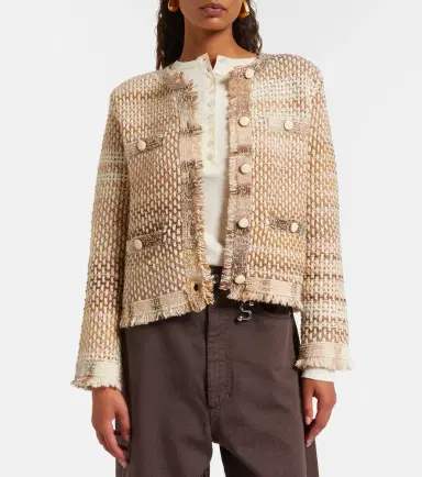 Veronica Beard Sariyah cotton and wool-blend jacket | Thumbnail 5