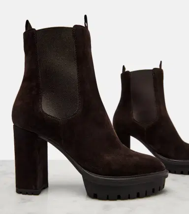 Gianvito Rossi Barry suede platform ankle boots | Thumbnail 3 Gianvito Rossi Barry suede platform ankle boots | Thumbnail 3