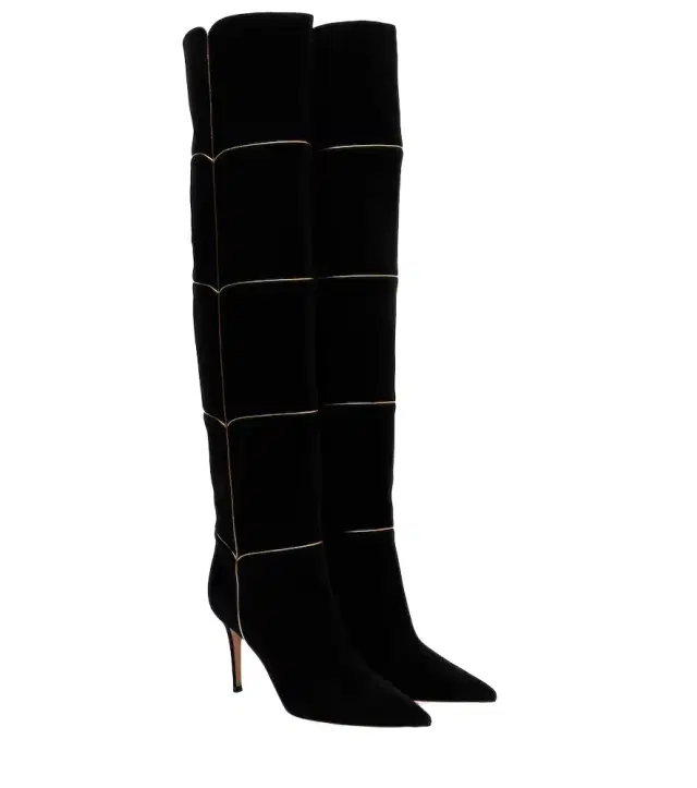 Gianvito Rossi Cuissard 85 suede knee-high boots