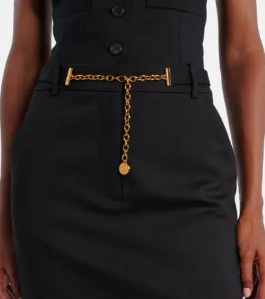 Veronica Beard Belted wool pencil skirt | Thumbnail 3
