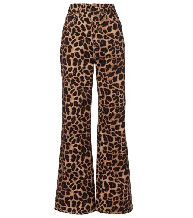 Veronica Beard Leopard-print high-rise wide-leg pants