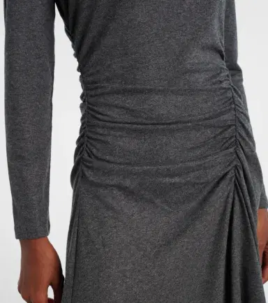 Veronica Beard Theodora ruched wool-blend midi dress | Thumbnail 2 Veronica Beard Theodora ruched wool-blend midi dress | Thumbnail 2