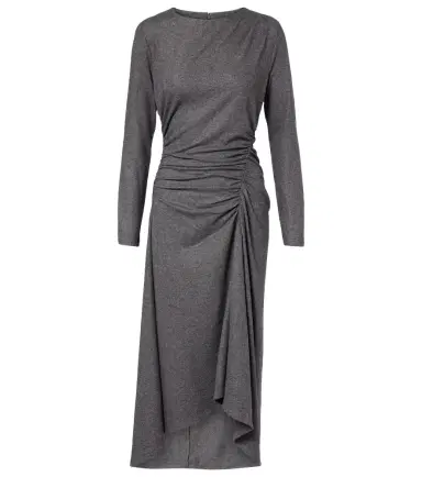 Veronica Beard Theodora ruched wool-blend midi dress | Thumbnail 1 Veronica Beard Theodora ruched wool-blend midi dress | Thumbnail 1