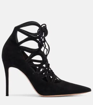 Gianvito Rossi Elisa 95 suede lace-up pumps | Thumbnail 4 Gianvito Rossi Elisa 95 suede lace-up pumps | Thumbnail 4