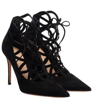 Gianvito Rossi Elisa 95 suede lace-up pumps | Thumbnail 1 Gianvito Rossi Elisa 95 suede lace-up pumps | Thumbnail 1