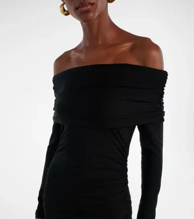 Veronica Beard Tinette ruched off-shoulder midi dress | Thumbnail 5