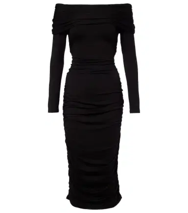 Veronica Beard Tinette ruched off-shoulder midi dress | Thumbnail 1