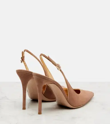 Gianvito Rossi Robbie 95 suede slingback pumps | Thumbnail 2 Gianvito Rossi Robbie 95 suede slingback pumps | Thumbnail 2