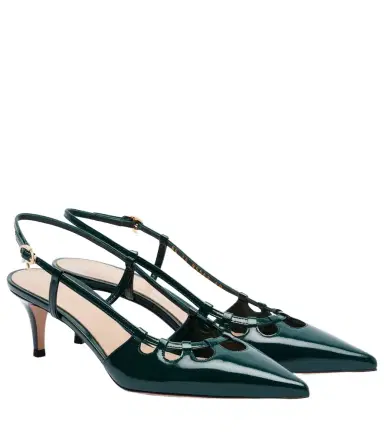 Gianvito Rossi Eloise 55 leather slingback pumps | Thumbnail 1 Gianvito Rossi Eloise 55 leather slingback pumps | Thumbnail 1