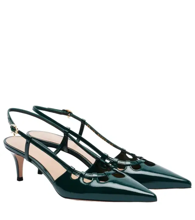 Gianvito Rossi Eloise 55 leather slingback pumps