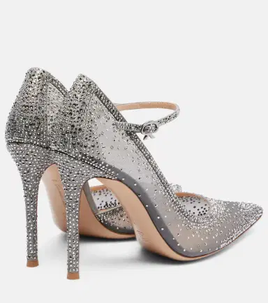 Gianvito Rossi Rania 105 embellished suede Mary Jane pumps | Thumbnail 2 Gianvito Rossi Rania 105 embellished suede Mary Jane pumps | Thumbnail 2
