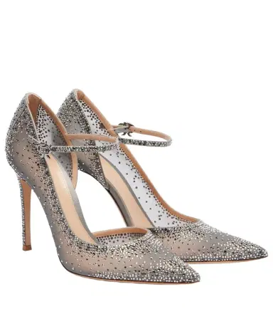 Gianvito Rossi Rania 105 embellished suede Mary Jane pumps | Thumbnail 1 Gianvito Rossi Rania 105 embellished suede Mary Jane pumps | Thumbnail 1