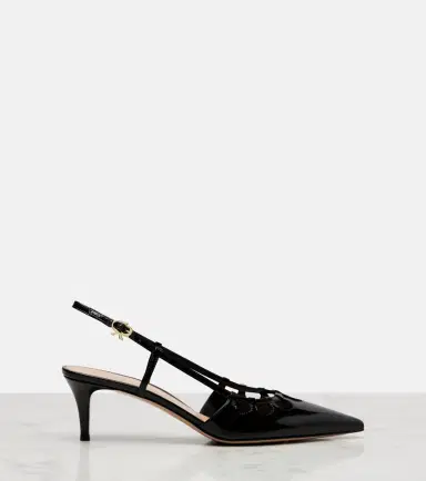 Gianvito Rossi Pointy 55 patent leather slingback pumps | Thumbnail 2 Gianvito Rossi Pointy 55 patent leather slingback pumps | Thumbnail 2