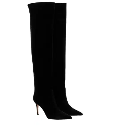 Gianvito Rossi Hansen 85 suede knee-high boots | Thumbnail 1 Gianvito Rossi Hansen 85 suede knee-high boots | Thumbnail 1