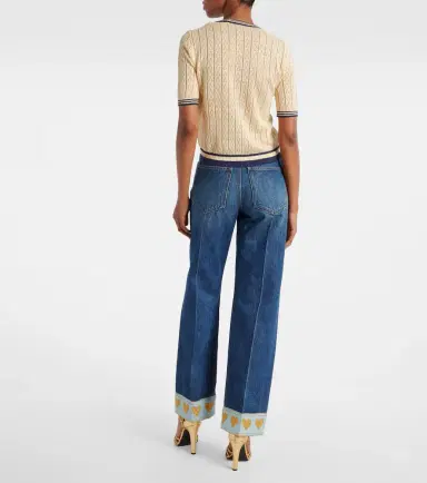 Valentino Cable-knit linen-blend cardigan | Thumbnail 2