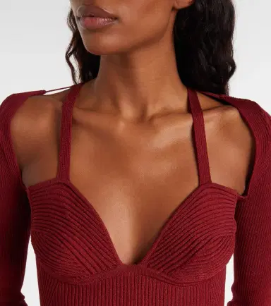 Nensi Dojaka Cutout knitted minidress | Thumbnail 2