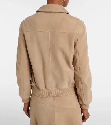 Yves Salomon Suede bomber jacket | Thumbnail 5 Yves Salomon Suede bomber jacket | Thumbnail 5