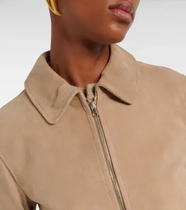 Yves Salomon Suede bomber jacket | Thumbnail 6 Yves Salomon Suede bomber jacket | Thumbnail 6