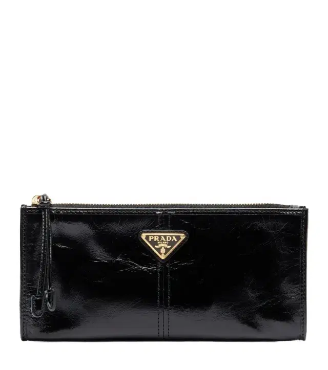Logo leather pouch