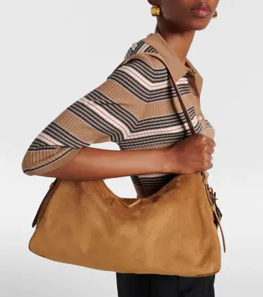 Prada Aimée Large suede shoulder bag | Thumbnail 7 Prada Aimée Large suede shoulder bag | Thumbnail 7