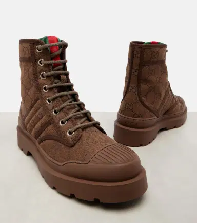Gucci GG Canvas combat boots | Thumbnail 3 Gucci GG Canvas combat boots | Thumbnail 3