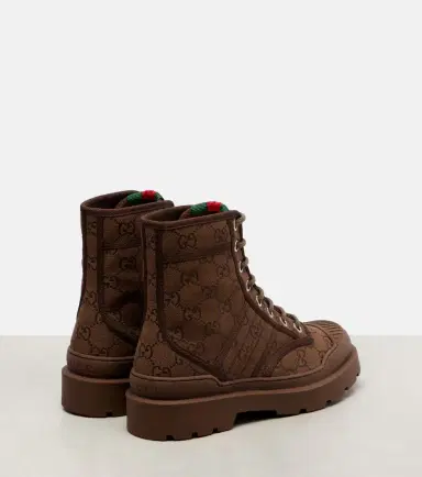 Gucci GG Canvas combat boots | Thumbnail 4 Gucci GG Canvas combat boots | Thumbnail 4