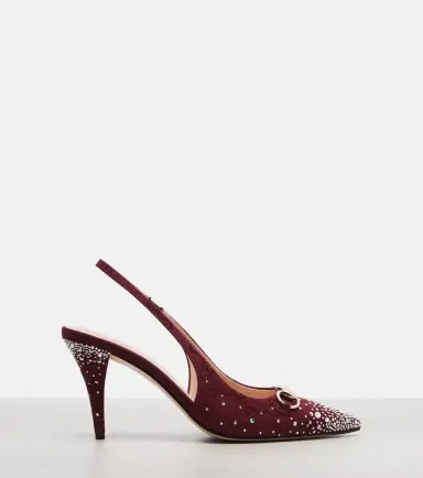 Gucci Horsebit GG Canvas 85 slingback pumps | Thumbnail 2 Gucci Horsebit GG Canvas 85 slingback pumps | Thumbnail 2
