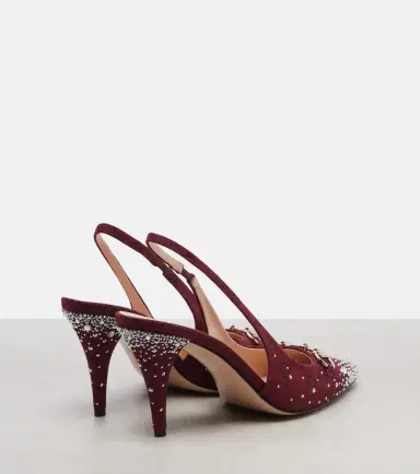 Gucci Horsebit GG Canvas 85 slingback pumps | Thumbnail 4 Gucci Horsebit GG Canvas 85 slingback pumps | Thumbnail 4