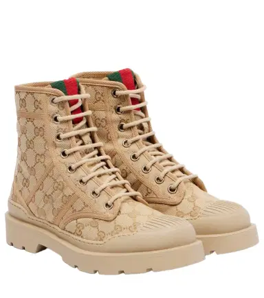 Gucci GG Canvas combat boots | Thumbnail 1 Gucci GG Canvas combat boots | Thumbnail 1