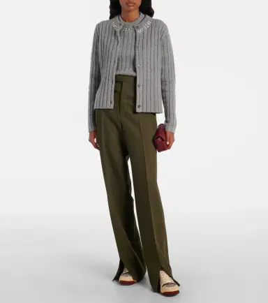 Gucci Screener embellished canvas and leather sneakers | Thumbnail 5 Gucci Screener embellished canvas and leather sneakers | Thumbnail 5