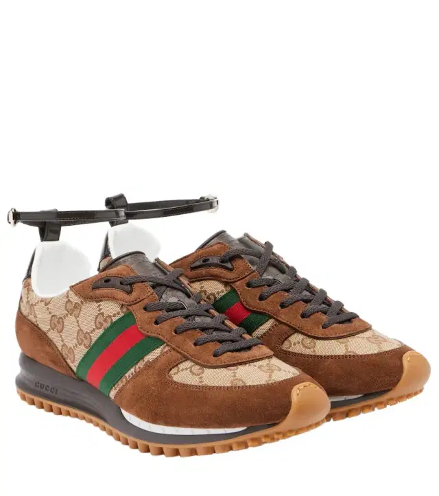 Re-Motion suede-trimmed sneakers