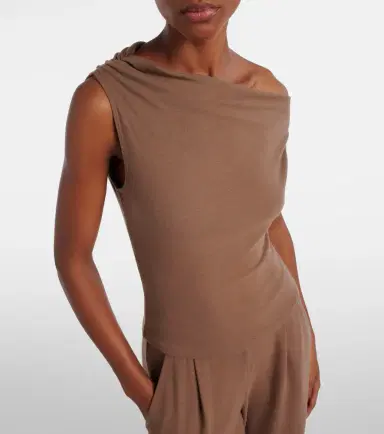 Leset Lauren asymmetric jersey top | Thumbnail 3