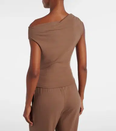 Leset Lauren asymmetric jersey top | Thumbnail 5