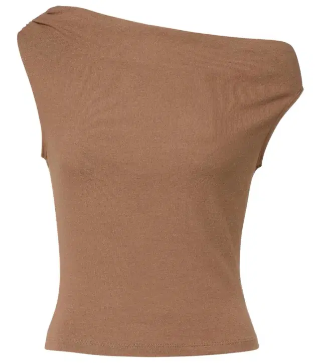 Leset Lauren asymmetric jersey top