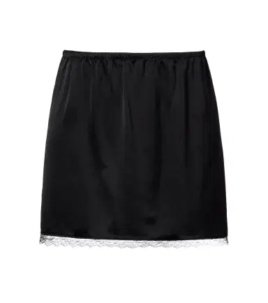 Leset Barb lace-trimmed satin miniskirt | Thumbnail 1